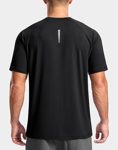 G Gradual Men's Athletic Workout T-Shirts Moisture Wicking Cooling Running Shirts Short Sleeve Performance Tee for Gym Tennis(Black,L) thumbnail 2