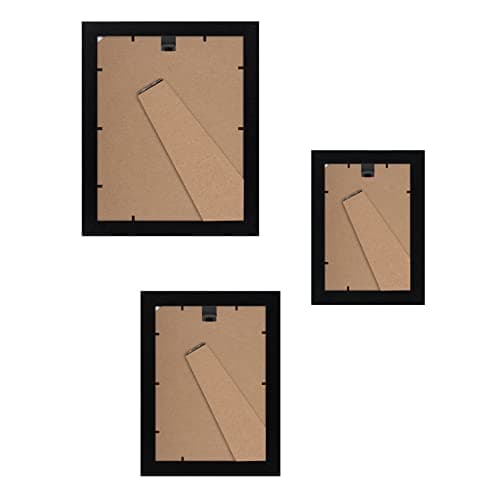 Americanflat Set of 10 Picture Frames with Shatter-Resistant Glass - Gallery Wall Frame Set with Two 8x10, Four 5x7 and Four 4x6 Frames - Signature Collection - Black thumbnail 5