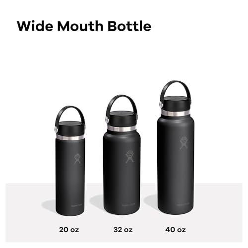 Hydro Flask Travel Water Bottle - Insulated Stainless Steel - Wide Straw Lid, Non Spill, Leakproof in 40 Oz Mermaid Green thumbnail 4