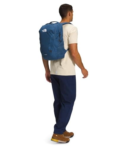 The North Face Vault Everyday Laptop Backpack - Commuter Travel Bag, Water-Repellent Finish, Spacious Compartment, Shady Blue/TNF White-NPF, One Size thumbnail 8