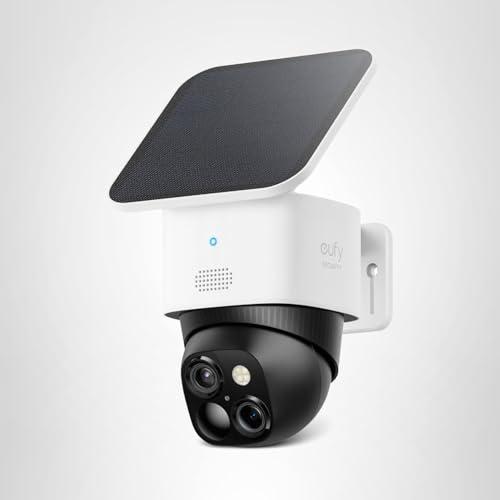 eufy Security SoloCam S340, Solar Security Cameras Wireless Outdoor, Cameras for Home Security, 360° Pan & Tilt Surveillance, No Blind Spots, 2.4 GHz Wi-Fi, No Monthly Fee, HomeBas thumbnail 7