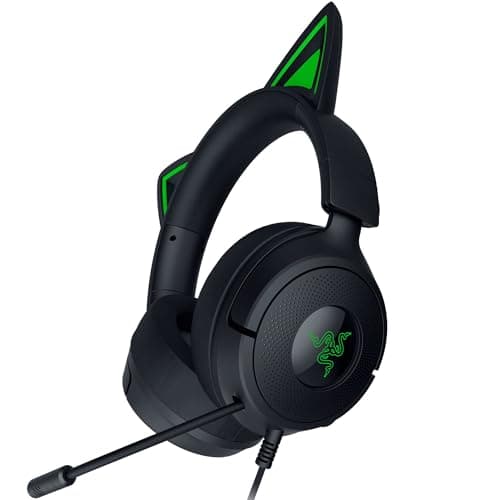 Audífonos Gamer Razer Kraken Kitty V3 X con Orejas de Gatito, Negros