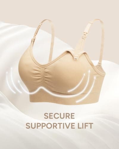 Stelle Nursing Bras Maternity Bralette Seamless for Breastfeeding thumbnail 6