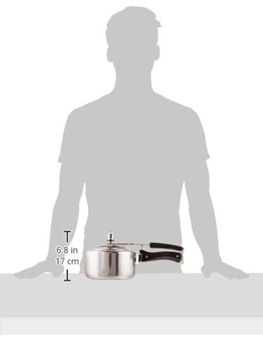 Hawkins 2 Litre Classic Pressure Cooker, Best Inner Lid Cooker, Small Cooker, Silver (CL20) thumbnail 9