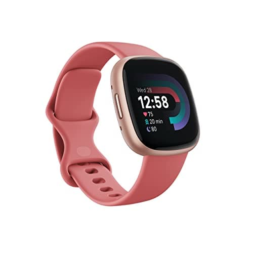 Fitbit Versa 4 Fitness Smartwatch with Daily Readiness - 3-Month Google Health Premium Membership Included - GPS, 24/7 Heart Rate, 40+ Exercise Modes, Sleep Tracking - Pink Sand/Co