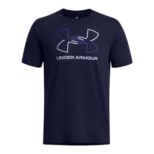 Under Armour Men's Global Foundation Short Sleeve T Shirt, (410) Midnight Navy/Royal/Steel, X-Large thumbnail 4