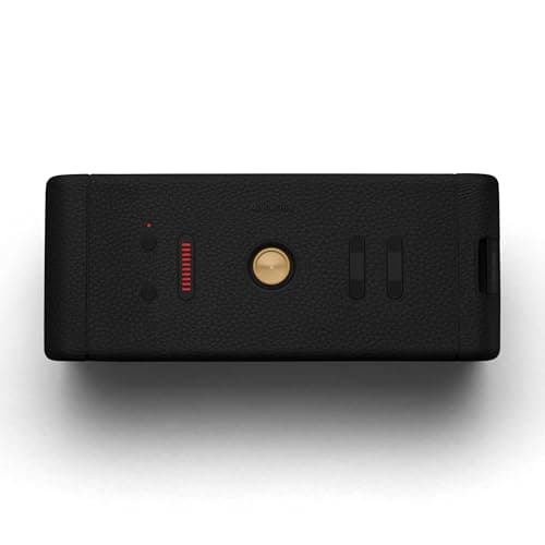 Marshall Middleton Portable Bluetooth Speaker - Rugged Waterproof/Dust-proof Design | Loud Stereo Sound, Deep Bass | Compact and Wireless for Travel and Outdoors - Black and Brass thumbnail 7