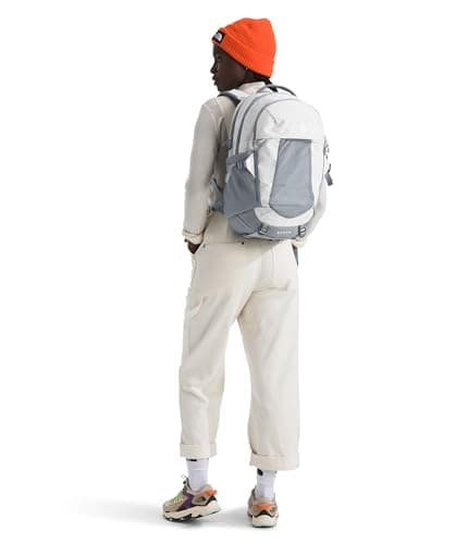 The North Face Women's Recon Everyday Laptop Backpack - Commuter Travel Bag, 18" Laptop Sleeve, Water-Repellent, TNF White Metallic Mélange/Mid Grey-NPF, One Size thumbnail 7