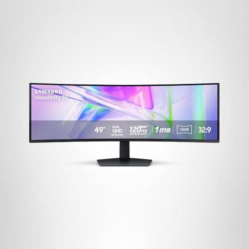 Samsung 49” Business Curved Ultrawide Dual QHD Computer Monitor, USB-C, DisplayPort, HDMI, 120Hz, VESA DisplayHDR 400, Built-in Speakers, Height Adjustable Stand, Eye Care, LS49C95 thumbnail 11