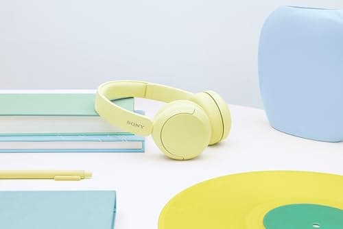 Sony WH-CH520 Wireless Headphones Bluetooth On-Ear Headset with Microphone and up to 50 Hours Battery Life with Quick Charging, Butter Yellow thumbnail 8