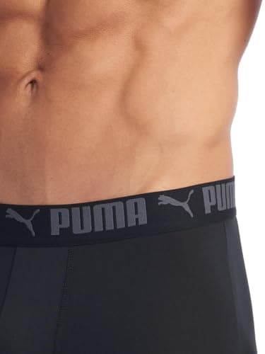 PUMA mens 3 Pack Athletic Fit Boxer Briefs, Castlerock, Medium US thumbnail 5