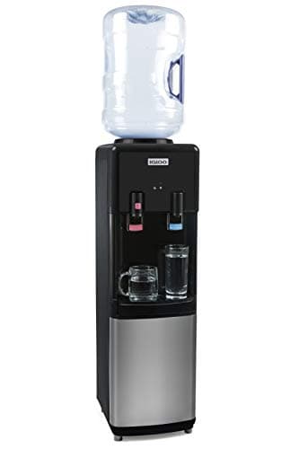 Igloo Top Loading Water Cooler with Removable Tray & Energy-Saving Features - Water Tower with Hot, Cold Temperature Settings- Water Dispenser Fits 3 & 5-Gallon Jugs with Child Saf