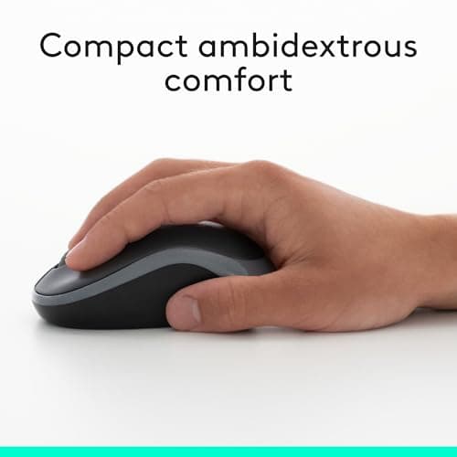Logitech MK270 Wireless Keyboard and Mouse Combo for Windows, 2.4 GHz Wireless, Compact Mouse, 8 Multimedia and Shortcut Keys, 2-Year Battery Life, for PC, Laptop - Black thumbnail 3