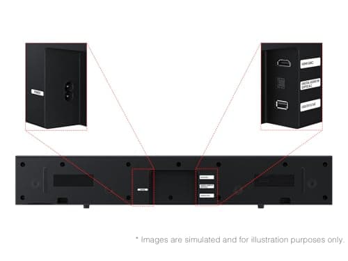 Samsung B-Series Soundbar HW B400F 2.0 ch Soundbar with Built in Subwoofer (2025 Model) One Remote Control, Surround Sound Expansion, Voice Enhance Mode thumbnail 5