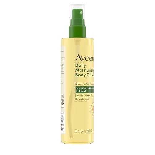 Aveeno Daily Moisturizing Dry Body Oil Mist with Oat & Jojoba Oil for Dry, Rough, Sensitive Skin, Lightweight, Non-Greasy, Body Spray, Paraben, Silicone & Phthalate-Free, 6.7 fl oz thumbnail 5