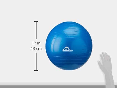 Black Mountain Products Static Strength Exercise Stability Ball with Pump, 2000 lb/75cm, Blue thumbnail 3