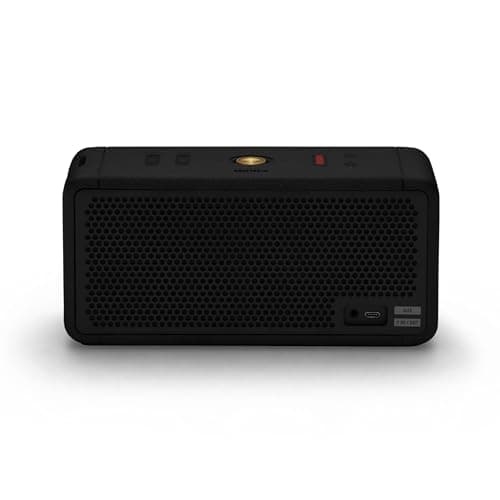 Marshall Middleton Portable Bluetooth Speaker - Rugged Waterproof/Dust-proof Design | Loud Stereo Sound, Deep Bass | Compact and Wireless for Travel and Outdoors - Black and Brass thumbnail 6