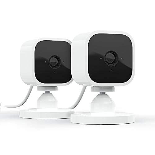 Blink Mini - Cámaras de Seguridad Interior (2 Pack) HD 1080p con Visión Nocturna y Audio Bidireccional