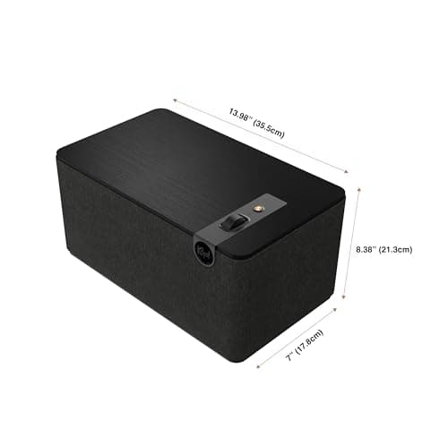 Miniatura de Klipsch The Three Plus: Bocina Bluetooth Premium con Entradas para Vinilos, Bluetooth 5.3, Negro Mate 5