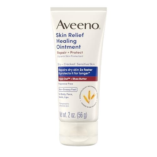 Ungüento Curativo Aveeno Skin Relief: Piel Extra Seca y Agrietada, Avena Triple y Karité, Tamaño Viaje