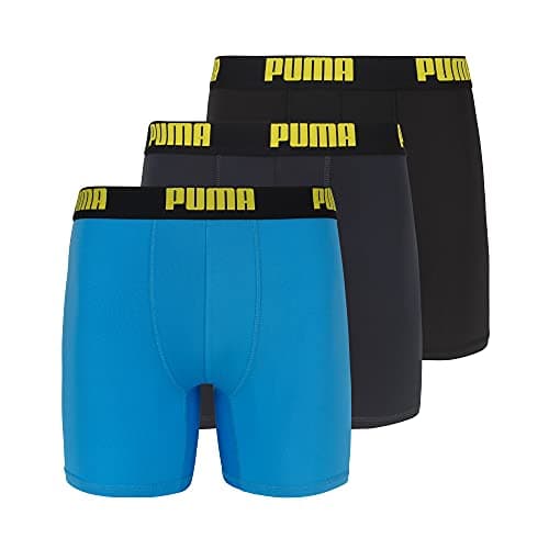 Paquete de 3 Bóxers PUMA Performance para Hombre, Azul Brillante, Talla Grande