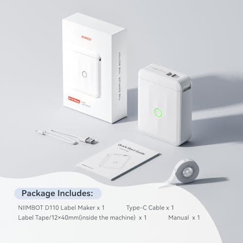 Mini Etiquetadora Térmica NIIMBOT D110 Mejorada con Bluetooth