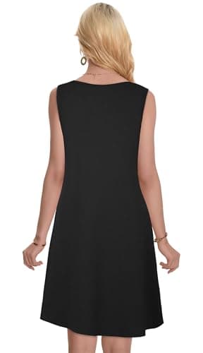 Miniatura de Minivestido Casual de Verano con Tirantes y Bolsillos para Mujer 6