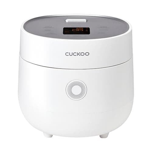 CUCKOO Micom Fuzzy Logic Rice Cooker, 6-Cup Cooked, White, CR-0375FW