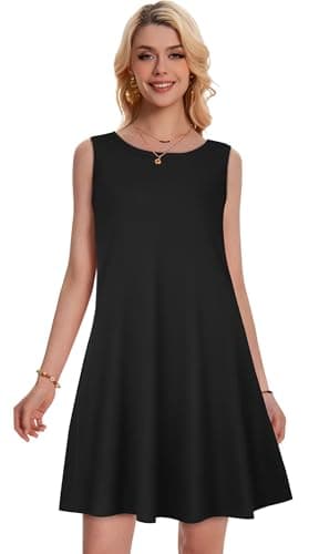 Miniatura de Minivestido Casual de Verano con Tirantes y Bolsillos para Mujer 5