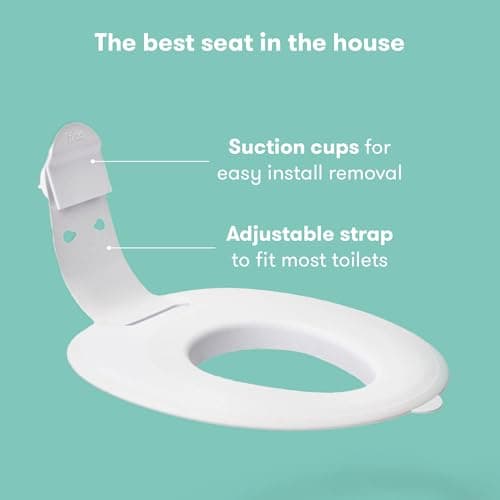 Asiento de entrenamiento para inodoro Frida Baby, fácil de limpiar y seguro