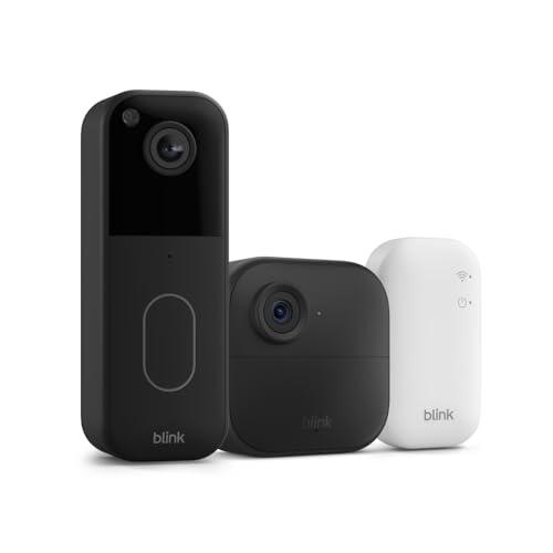 All-new Blink Video Doorbell + Outdoor 4 – Wireless smart security cameras, head-to-toe HD view, two-year battery life. Sync Module Core included – 1 camera system + Video Doorbell
