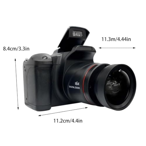 HD 720P Digital Camera with Wide-Angle Lens Small Cameras for Photography | Shakeproof Vlogging Camera Support 16x Digital Zoom Cool Gifts for Beginners Photography Lover Friends Family thumbnail 2