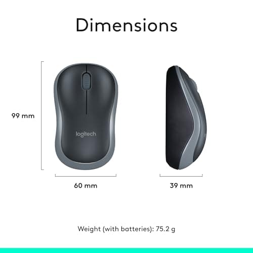 Logitech MK270 Wireless Keyboard and Mouse Combo for Windows, 2.4 GHz Wireless, Compact Mouse, 8 Multimedia and Shortcut Keys, 2-Year Battery Life, for PC, Laptop - Black thumbnail 10