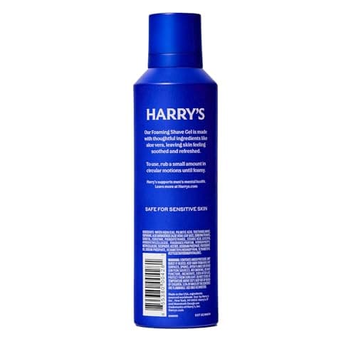 Harry's Gel de Afeitar en Espuma con Aloe (Paquete de 3 de 6.7 oz)