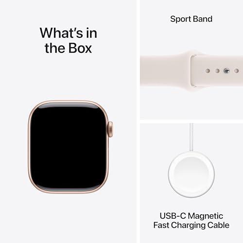 Apple Watch Series 11 [GPS 42mm] Smartwatch with Rose Gold Aluminum Case with Light Blush Sport Band - S/M. Sleep Score, Fitness Tracker, Health Monitoring, Always-On Display, Wate thumbnail 7