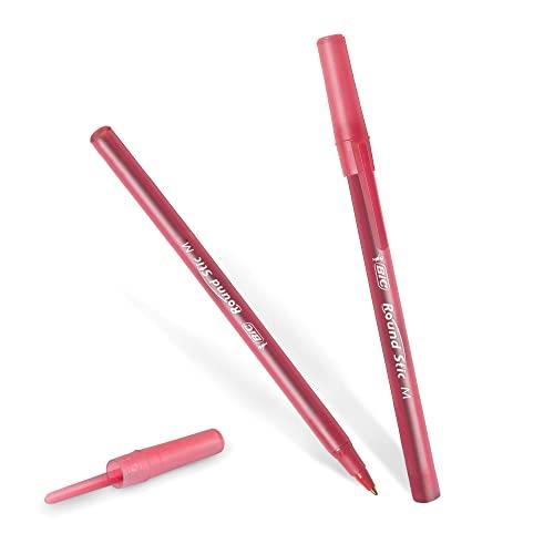 BIC Round Stic Xtra Life Red Ballpoint Pens, Medium Point (1.0mm), 10-Count Pack of Bulk Pens, Flexible Round Barrel for Writing Comfort, No. 1 Selling Ballpoint Pens thumbnail 4