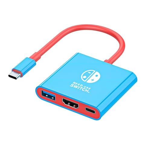 Adaptador Portátil HDMI para Nintendo Switch y Steam Deck (Tipo C, 4K/60Hz)