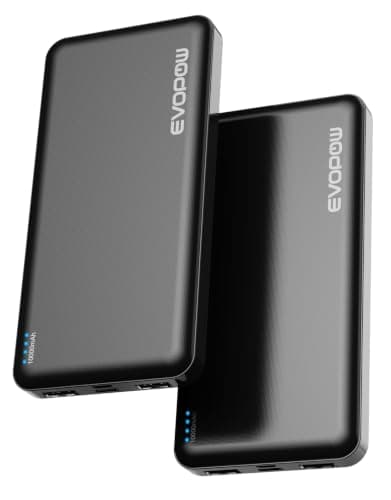 Evopow: Paquete de 2 Power Banks Portátiles de 10000mAh