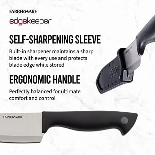 Cuchillo de Chef Farberware Edgekeeper de 6 Pulgadas con Funda Autoafilable