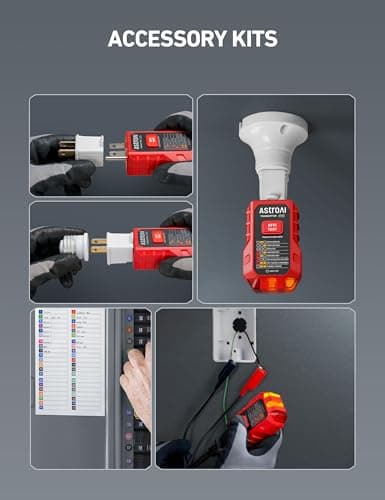 AstroAI Circuit Breaker Finder with GFCI Outlet Tester, Electrical Tester Tool for Home/Workshop Circuit Tracing, Quickly Locates Breakers with Indicators thumbnail 7
