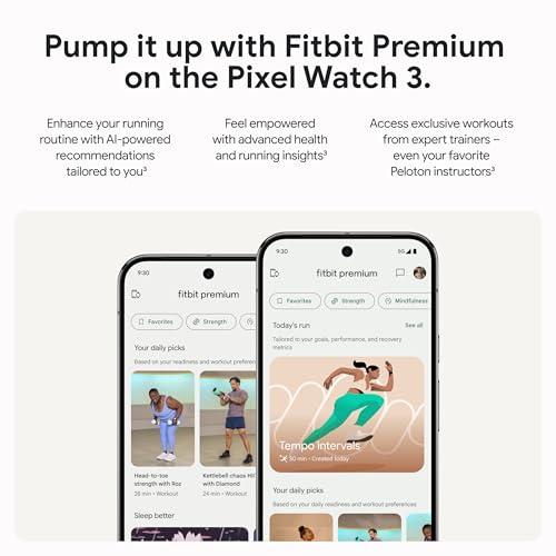 Miniatura de Google Pixel Watch 3 (45mm) 2024: Smartwatch Android con Fitbit y 24 Horas de Batería 8