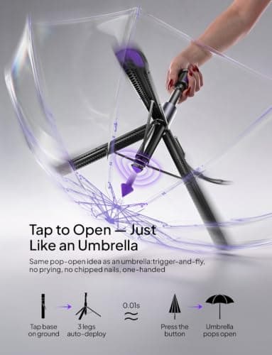 LISEN 67" Selfie Stick Tripod with Remote for Content Creators thumbnail 2