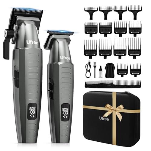 Ufree Professional Clippers and Trimmers Set, Cordless Hair Clippers for Men, Barber Clippers Set with Travel Case