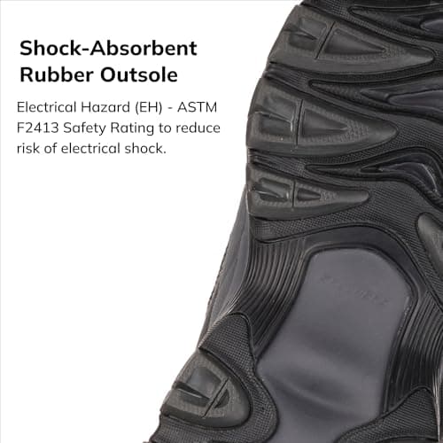 Miniatura de Skechers Cankton Hombre: Calzado de Seguridad con Punta de Acero, Protección EH y Memory Foam (Negro/Carbón) 3
