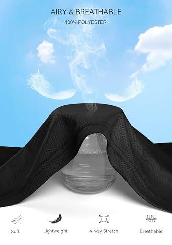 G Gradual Men's Sweatpants with Zipper Pockets Lightweight Mesh Athletic Pants for Men Open Bottom Workout Gym Running Black thumbnail 3