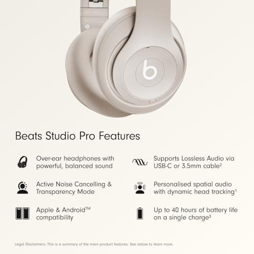 Beats Studio Pro: Audífonos Inalámbricos Premium con ANC y Audio Lossless