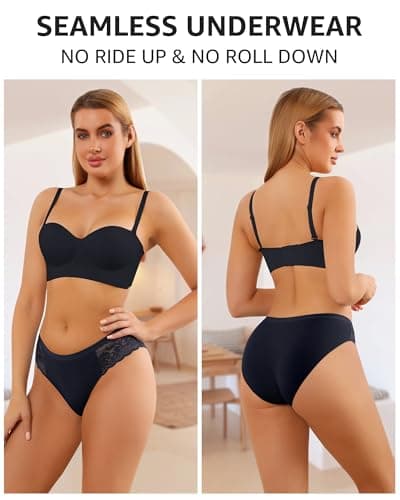 Miniatura de Pack de 6 Panties LEVAO Seamless con Encaje Invisible para Mujer 3