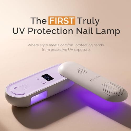 MelodySusie Compact Cordless UV Nail Lamp, P-PLUS20F with Innovative Rotatable Panel & UV Protection Design, Rechargeable UV Light Cures All Gels, Especially Rhinestone Glue & Line thumbnail 3