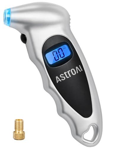 Medidor Digital de Presión de Llantas AstroAI 0-150PSI, Precisión 0.1, LCD y Adaptador Presta
