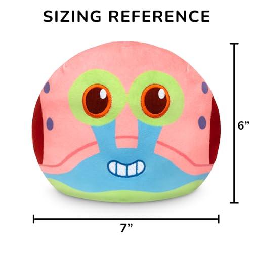 Miniatura de Peluche Reversible TeeTurtle Gary de Bob Esponja - 4 Pulgadas con Bordados 4